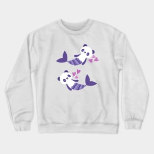 Cute purple merpandas Crewneck Sweatshirt